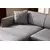 Atelier del Sofa Ugaona garnitura Belissimo 95x67x140cm Siva