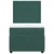 Vidaxl Box spring postelja z vzmetnico temno zelena 100x200 cm žamet