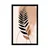 Plakat abstraktne botanične oblike praprot - 20x30 silver