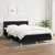 Vidaxl Box spring posteljni z vzmetnico črn 140x190 cm blago