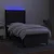Vidaxl Box spring postelja z vzmetnico LED črna 90x190 cm blago