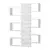 Hanah Home Polica 75x161,3x21,7cm Bela