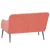 Vidaxl Klop roza 110x76x80 cm žamet