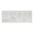 Hanah Home polica za knjige Bohem 135cm, 50 cm, bela