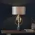 Endon 95213 - Stona lampa 1xE27/10W/230V siva/mesing/crna