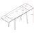 GENT raztegljiva miza Cupra 150/180/210x90x76 cm, hrast