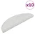 Prostirke za stepenice 10 kom 56x17x3 cm bijele poluokrugle