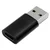Qoltec adapter USB tipa A moški | USB tipa C ženski