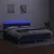 Vidaxl Box spring postelja z vzmetnico LED modra 160x200 cm blago