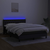 Vidaxl Box spring postelja z vzmetnico LED črna 140x200 cm blago