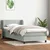 Box Spring krevet s madracem svijetlo sivi 80x210 cm baršun