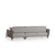 Atelier del Sofa Ugaona garnitura Aren 145x43x206cm Siva