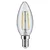 Paulmann LED sveča E14 2W 3.000K prozorna DC 24V - jasno - Steklo