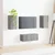 Set TV komoda Zidne 2 pcs Siva Sonoma Konstruirano drvo