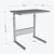 Hanah Home sto za laptop Dh Smooth, 40 cm, braon