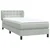 Box Spring krevet s madracem svijetlo sivi 80x210 cm baršun
