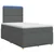 vidaXL Postelja boxspring z vzmetnico Temno siva 120 x 200 cm Blago