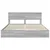 Krevet s od storage Siva Sonoma 200 x 200 cm Konstruirano drvo