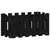 Vrtna sadilica s izgledom ograde crna 60x30x30 cm od borovine