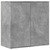 Komoda 2 kom siva boja betona 79x38x80 cm od konstruiranog drva