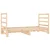 Vidaxl Izvlečna dnevna postelja 2x(90x190) cm trdna borovina