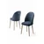 Hanah Home Set stolica Mara, 44x90x42 cm, 6 komada, Antracit-srebrne boje