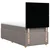 Vidaxl Box spring postelja z vzmetnico taupe 90x200 cm blago