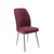 Hanah Home set trpezarijskih stolica Platinum 4 kom, bordo tkanina Jerry, hromirane metalne noge