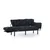 Atelier del Sofa Trosed na razvlačenje Nitta 185x85x70cm Crni