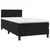 Vidaxl Box spring postelja z vzmetnico črn 90x190 cm žamet