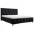 MID.YOU OBLAZINJENA POSTELJA 160 cm x 200 cm , les, kovina, tekstil, leseni material antracit