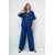 Trend Alacati Stili Ženski komplet bluza i pantalone Alc-X14122, Tamnoplavi