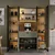 Hanah Home ormar za kafe kutak Nero Duo 1600-246, 160 cm, zeleni