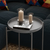 Hanah Home Klub sto 46x56x46cm Sivi