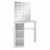 vidaXL Kutni toaletni stolić za šminkanje s LED svjetlima bijeli