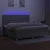 Vidaxl Box spring postelja z vzmetnico LED sv. siva 200x200 cm blago