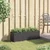 Vrtna sadilica s 3 posude crna 105 x 30 x 32 cm od poliratana