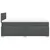 Vidaxl Box spring postelja z vzmetnico temno siva 120x190 cm blago