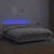 Vidaxl Box spring postelja z vzmetnico LED bela 180x200cm umetno usnje