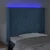 Vidaxl LED posteljno vzglavje temno modro 83x16x118/128 cm žamet