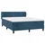 VIDAXL Box spring postelja z vzmetnico temno modra 140x190cm