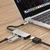 Hub postaja Techsuit TurboChargeX 3v1 (H4) USB-C - USB-C, USB, HDMI, 4K pri 30Hz, PD87W - gray