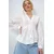 Trend Alacati Stili Ženska bluza dugih rukava Alc-X13422, V-izrez, Bela