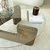 HANAH HOME Sto za dnevnu sobu Mia Walnut Transparent
