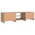 TV ormarić s LED svjetlima Artisan hrast 140x40x36 cm