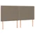 Vidaxl Box spring postelja z vzmetnico taupe 200x200 cm blago