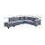 ATELIER DEL SOFA Ugaona garnitura West Left Grey