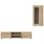Set TV komoda Zidne FLORIN 3 pcs Sonoma hrast Konstruirano drvo