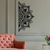 Atelier Del Sofa Zidna dekoracija Mandala-S-1, 118x1.5x59 cm, 1.5 mm, Crna