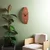WALLXPERT APS137MWR Dekorativni metalni zidni sat, Bordo